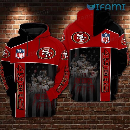 San Francisco 49ers All Over Print 3D Hoodie - Lift the Curse in Style