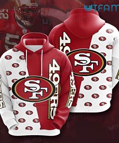 San Francisco 49ers All Over Print Hoodie - Featuring Team Logo