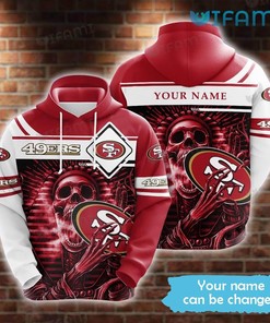 San Francisco 49ers All-Over Print 3D Hoodie with Custom Name