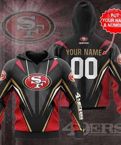 San Francisco 49ers All-Over Print 3D Hoodie with Graphic Design