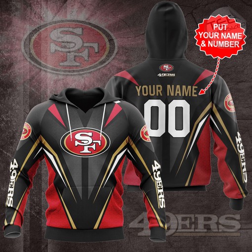 San Francisco 49ers All-Over Print 3D Hoodie with Graphic Design