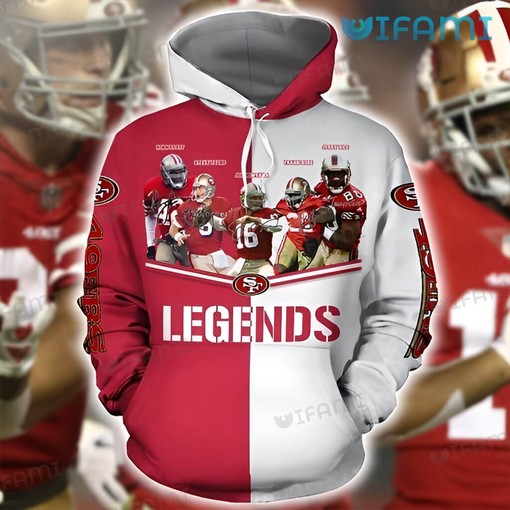 San Francisco 49ers Legends Signature 3D Printed Hoodie