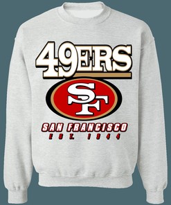 San Francisco 49ers NINERS Retro NFL Sweatshirt Hoodie For Football Lovers