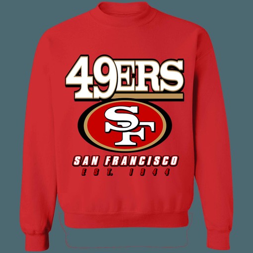San Francisco 49ers NINERS Retro NFL Sweatshirt Hoodie For Football Lovers - Image 3