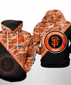 San Francisco Giants All Over Print Camo Team 3D Hoodie - 3D Hoodies for Men Graphic