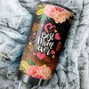 San Francisco Giants Best Mom Ever Flower Edition Personalized Tumbler - MLB Coffee Tumbler