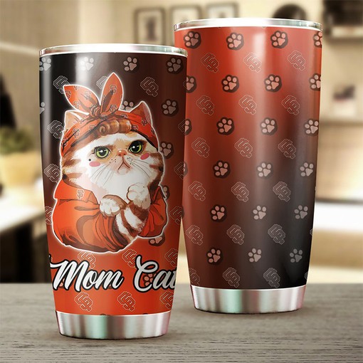 San Francisco Giants Feline Supporters Cat Mom MLB Tumbler with Logo and Personalized Engraving - Image 2