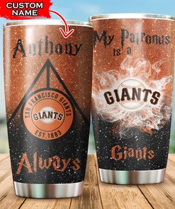 San Francisco Giants Harry Potter Custom Name Tumbler with a Personalized and MLB Design