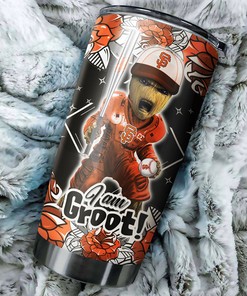 San Francisco Giants MLB Tumbler with I Am Groot Personalization - Perfect Gift for Giants and Marvel Fans