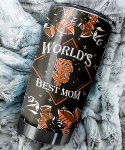 San Francisco Giants MLB Tumbler with World's Best Mom and Personalization - Personalized Gift for Giants-loving Moms