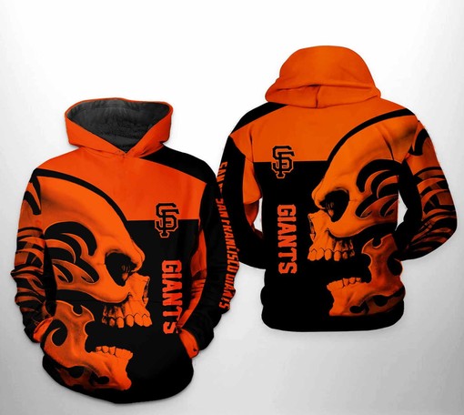 San Francisco Giants MLB Zip-Up All Over Print Hoodie