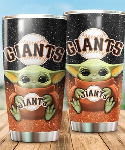 San Francisco Giants Star Wars and Baseball Yoda Tumbler with a Personalized and MLB Design