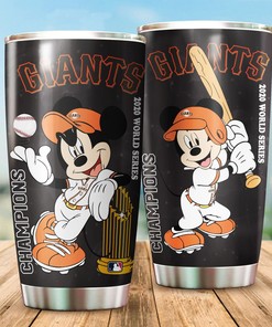 San Francisco Giants Tumbler with Mickey Love Design - Perfect Tumbler for Giants and Disney Fans