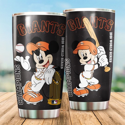 San Francisco Giants Tumbler with Mickey Love Design - Perfect Tumbler for Giants and Disney Fans