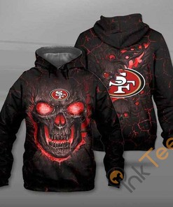 San Francisco Lava Skull All-Over Print 3D Hoodie for Men and Women