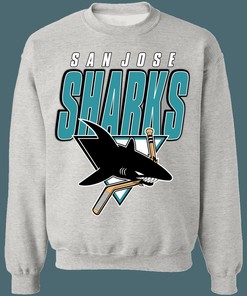 San Jose Sharks 90s Retro NHL Hoodie Sweatshirt TShirt - Ideal Gifts for Hockey Lovers