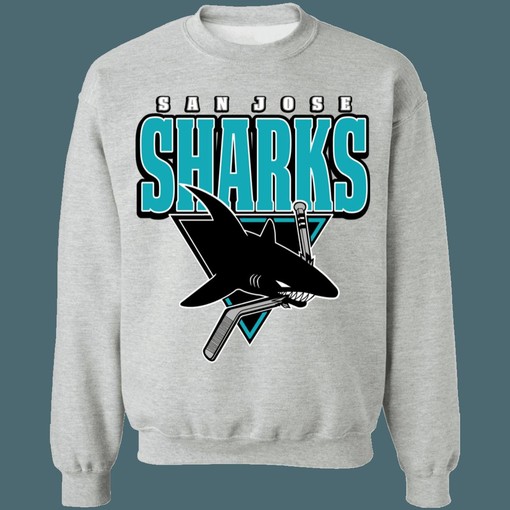 San Jose Sharks BLACKOUT Retro NHL Hoodie Sweatshirt TShirt - Perfect Gifts for Hockey Fans - Image 3