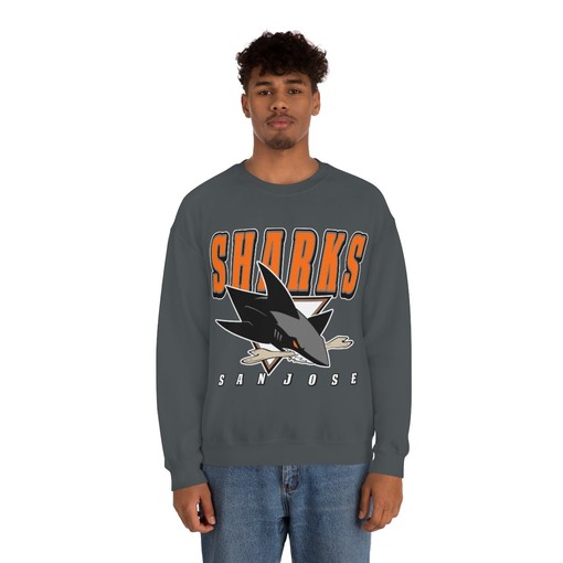 San Jose Sharks HALLOWEEN Retro NHL Hoodie Sweatshirt TShirt - Ideal Hockey Gifts for Sports Fans. - Image 3