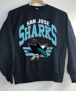 San Jose Sharks Hockey Sweatshirt: Vintage NHL Shirt, Unisex Sweater Hoodie