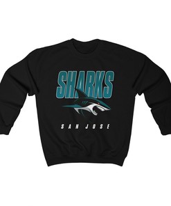 San Jose Sharks NHL Sweatshirt Hoodie TShirt for Hockey Lovers, Retro Style