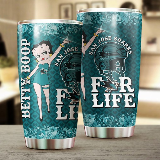 San Jose Sharks NHL Tumbler Betty Boop NHL Tumbler Design for Fans, Perfect for Any Occasion with Tumbler Ideas - Image 2
