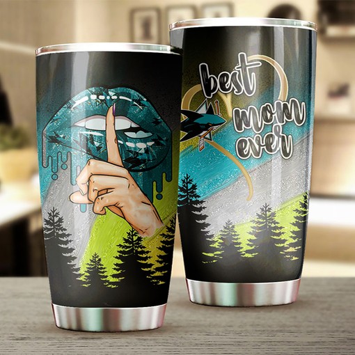 San Jose Sharks NHL Tumbler - Lovely Flower Design for Best Moms Who Love Hockey - G Fanatics