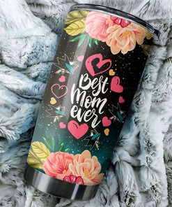 San Jose Sharks NHL Tumbler Personalized Best Mom Ever NHL Tumbler with Cool Flower Design, Ideal Tumbler Gift for Fans