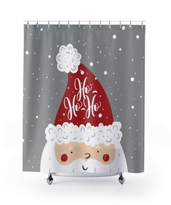 Santa Claus Merry Christmas Holiday Shower Curtain - Celebrate the Holidays in Style