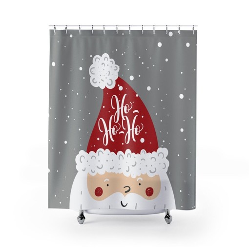 Santa Claus Merry Christmas Holiday Shower Curtain - Celebrate the Holidays in Style