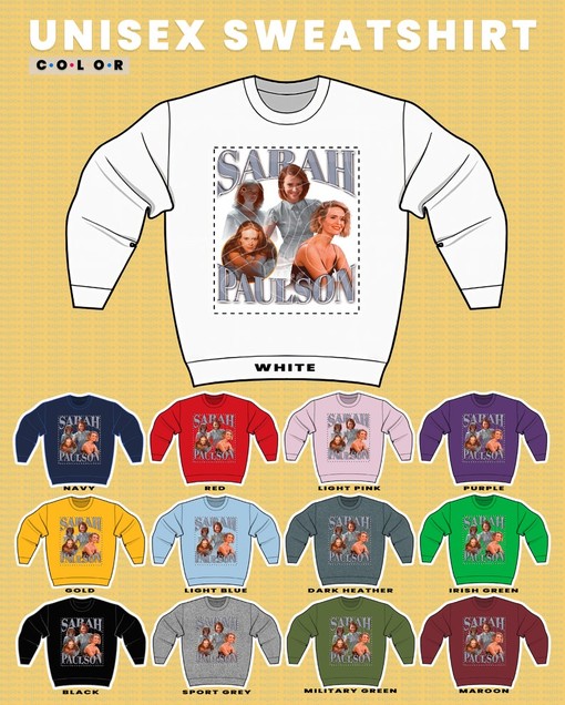 Sarah Paulson Homage Sweatshirt, American Gothic Classic Tee - Image 3