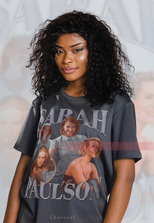 Sarah Paulson Homage Tee, American Horror Story Actress, Vintage Movie Shirts for Men & Women, Retro 90s Graphic Tee