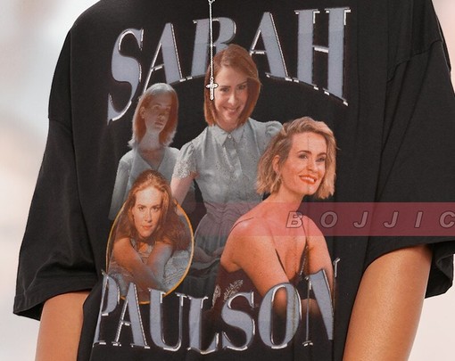 Sarah Paulson Homage Tee, American Horror Story Actress, Vintage Movie Shirts for Men & Women, Retro 90s Graphic Tee - Image 2