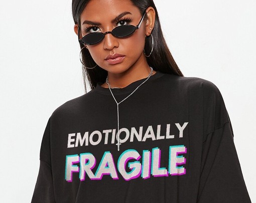 Sarcastic Emotionally Fragile Unisex Tee for Women with Humorous Saying - Image 2