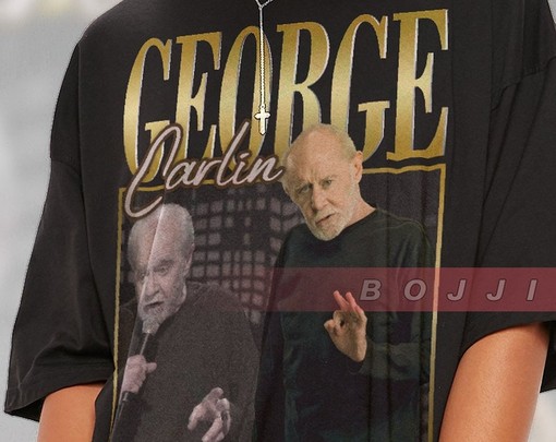 Sarcastic & Funny George Carlin Quotes Shirt: Legend of Stand-Up Comedy Minimalist Movie Shirts - Image 2