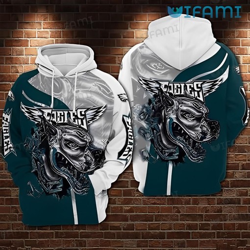 Say it with Pitbull Head Unique Philadelphia Eagles 3D Hoodies