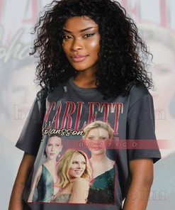 Scarlett Johansson Homage Tshirt, American Actress Vintage Shirt, Johansson Fan Tees, Retro 90s Sweater