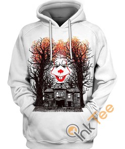 Scary Clown Face 3D Hoodie - Men's 3D All Over Print Hoodies