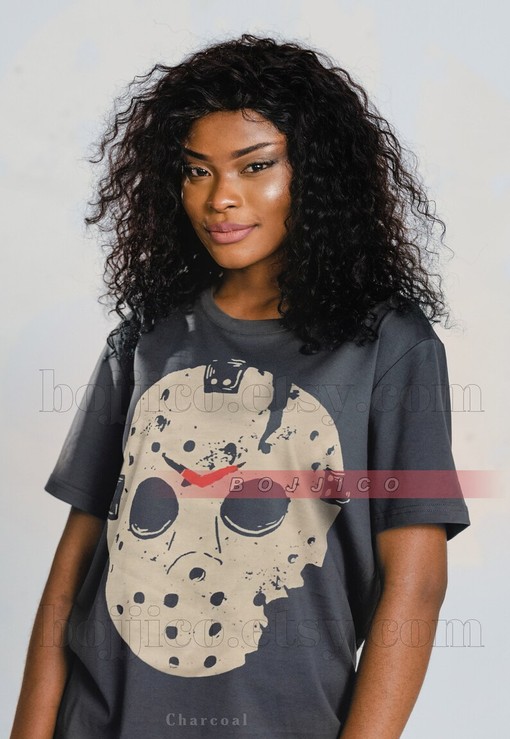 Scary Jason Voorhees T-Shirt - Vintage Horror Movie Shirt for Friday the 13th Fans with Michael Myers Homage