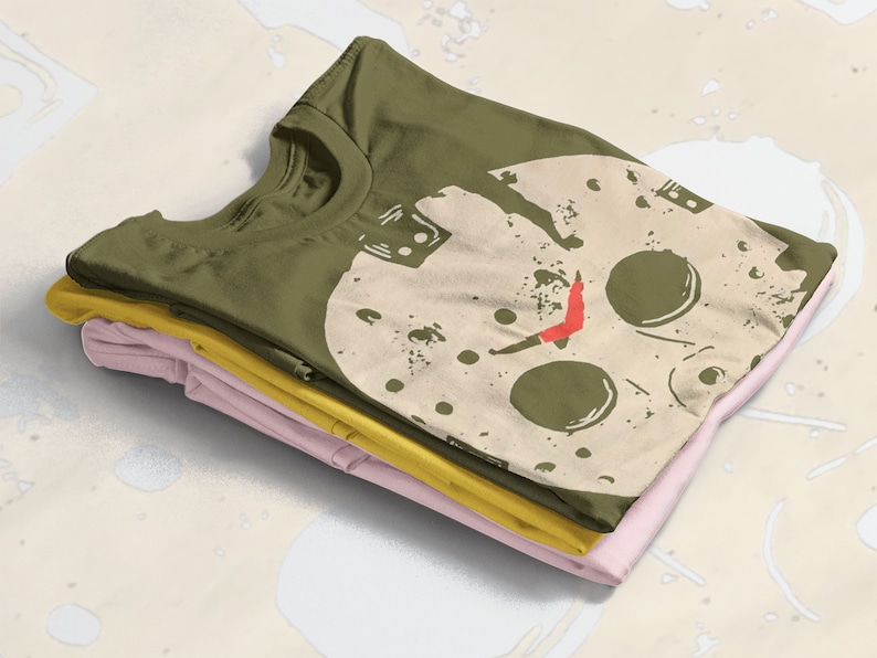 Scary Jason Voorhees T-Shirt - Vintage Horror Movie Shirt for Friday the 13th Fans with Michael Myers Homage - Image 4