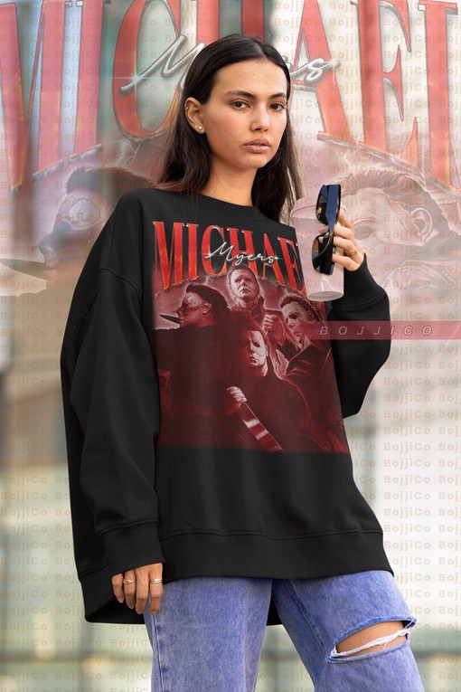Scary Michael Myers Halloween Sweatshirt - Horror Movie Vintage Sweater