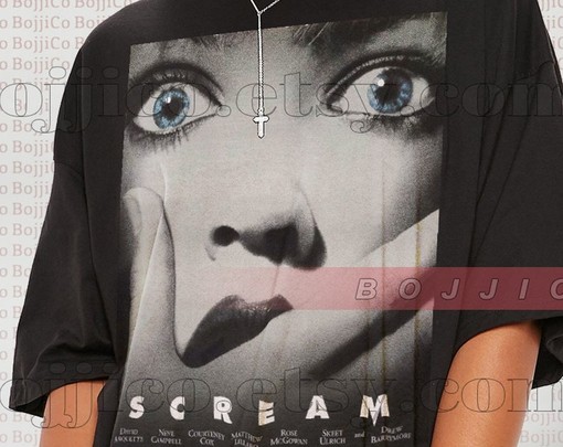 Scary Movie Shirt with Drew Barrymore in SCREAM and Horror Tees - Image 2