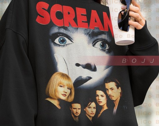 Scary Movie Sweatshirt with Drew Barrymore in SCREAM as Sidney - Image 4