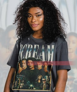 Scary Movie T-Shirts - Sidney, Stu Matcher, Billy Loomis, Scream Halloween Shirt, Scary Horror Film 90s Tees