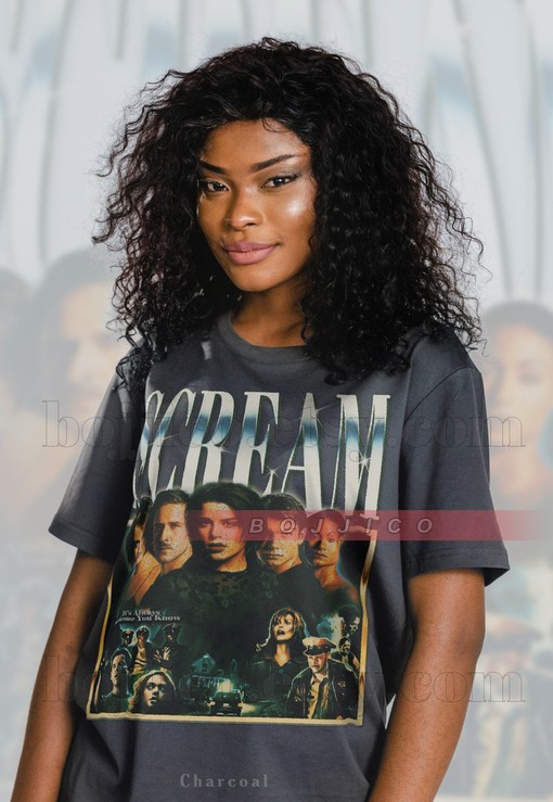 Scary Movie T-Shirts - Sidney, Stu Matcher, Billy Loomis, Scream Halloween Shirt, Scary Horror Film 90s Tees