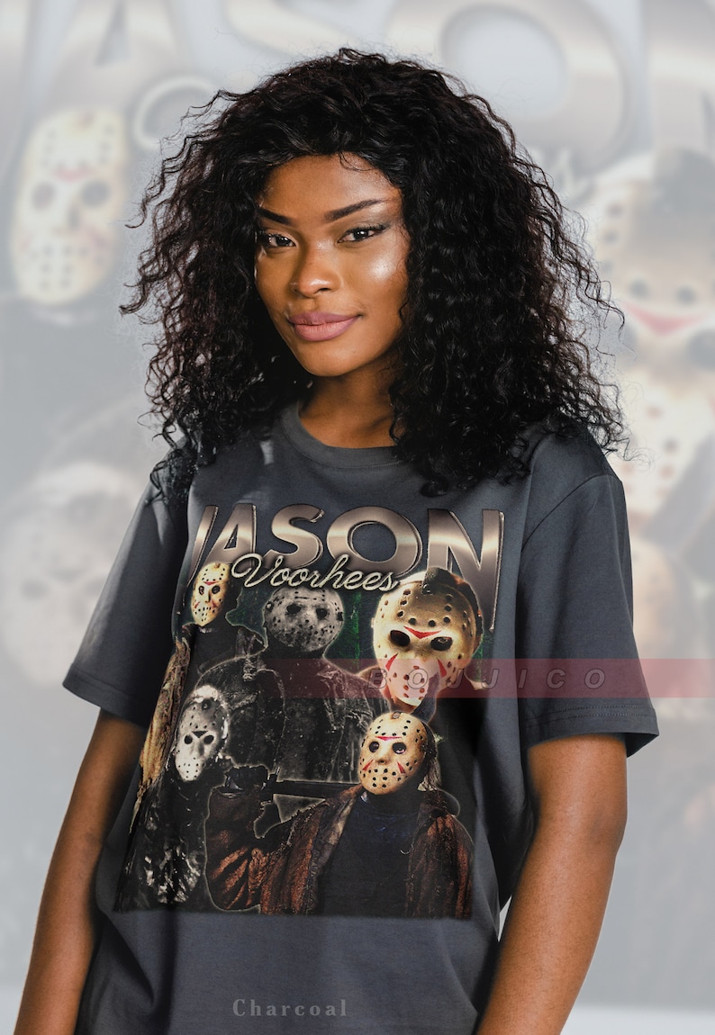 Scary Retro Voorhees Shirt - Vintage Horror Movie T-Shirt for Fans of Friday the 13th and Michael Myers Homages