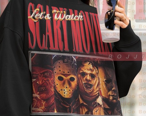Scary Villain Movie Sweatshirt - Halloween Horror Tee - Image 4