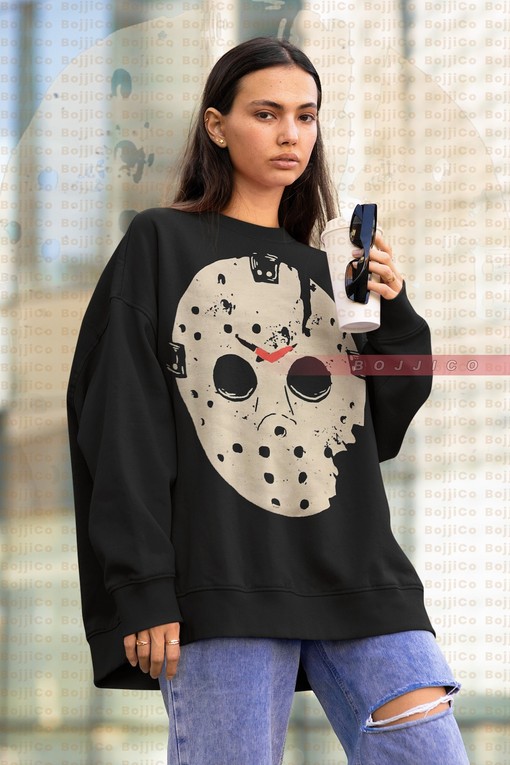 Scary Voorhees Shirt - Friday the 13th Movie Shirt with Michael Myers Homage and Halloween Theme
