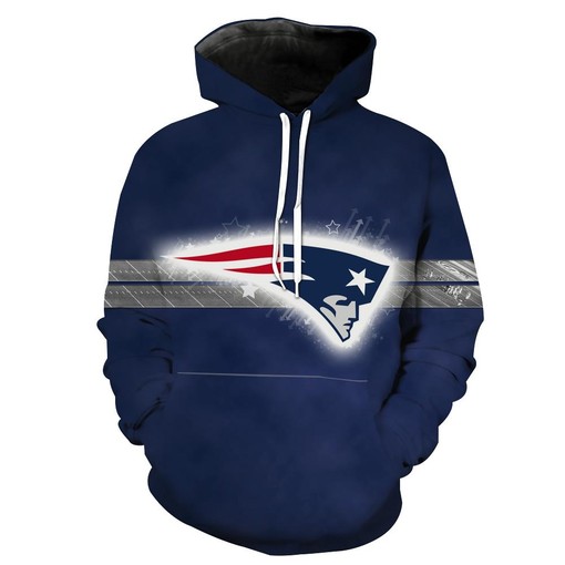 Score Big with New England Patriots Football 3D Hoodie Featuring Custom All Over Print