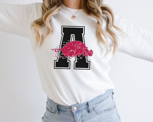 Score Big with Throwback Arkansas Razorback Apparel, NCAA Shirts Men, Collegiate Shirts - Image 4