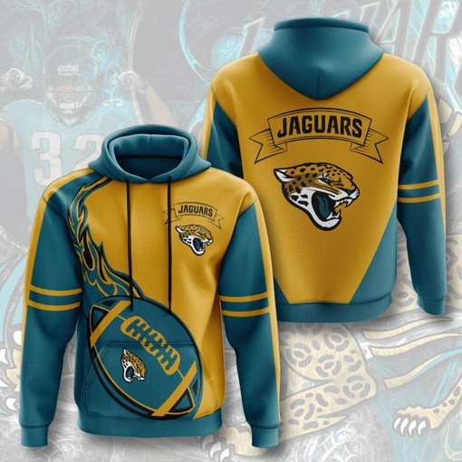 Score Big with a Custom All Over Print Jacksonville Jaguars All Over Print 3D Hoodie